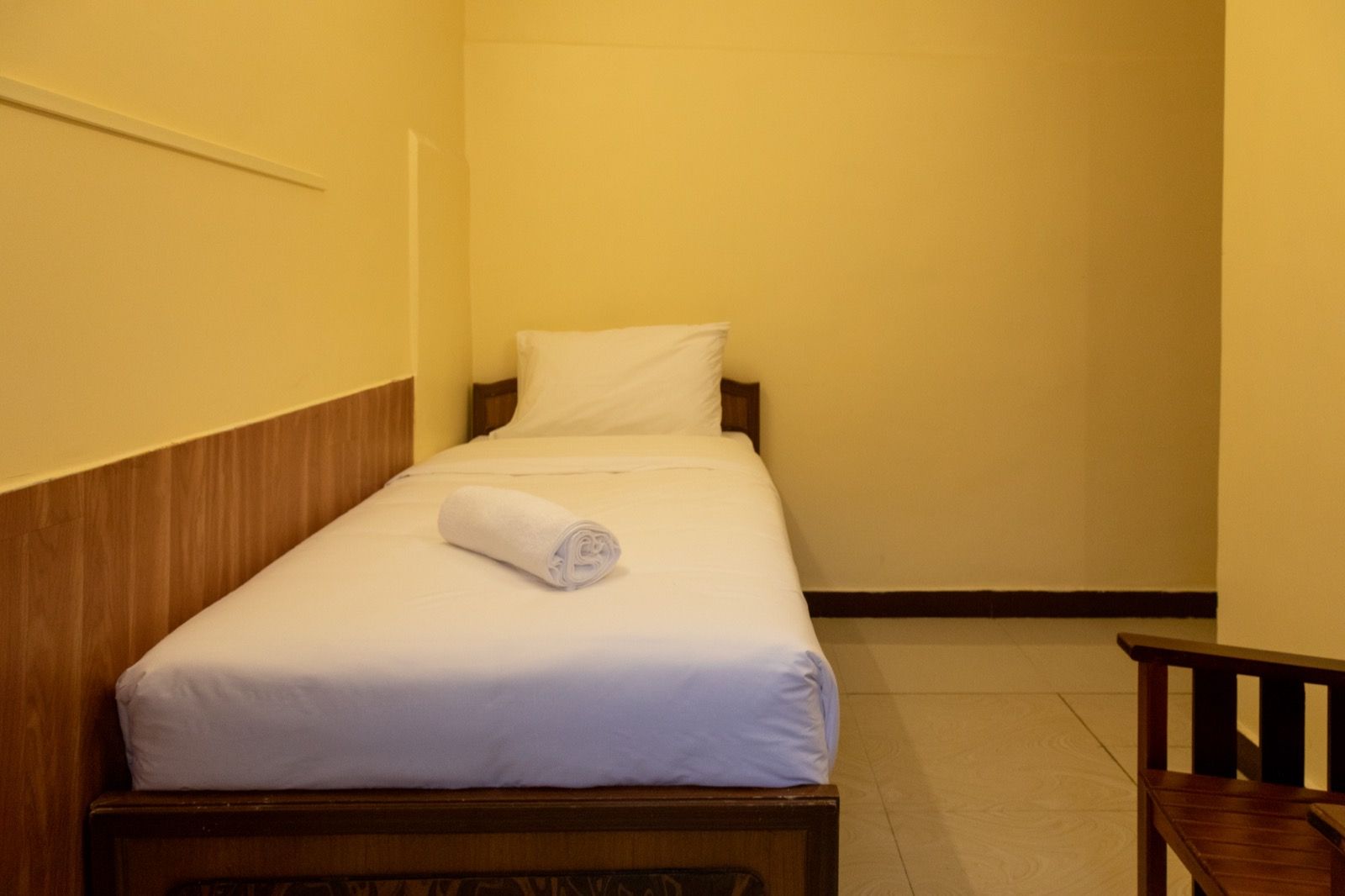 Beds in the luxury triple room